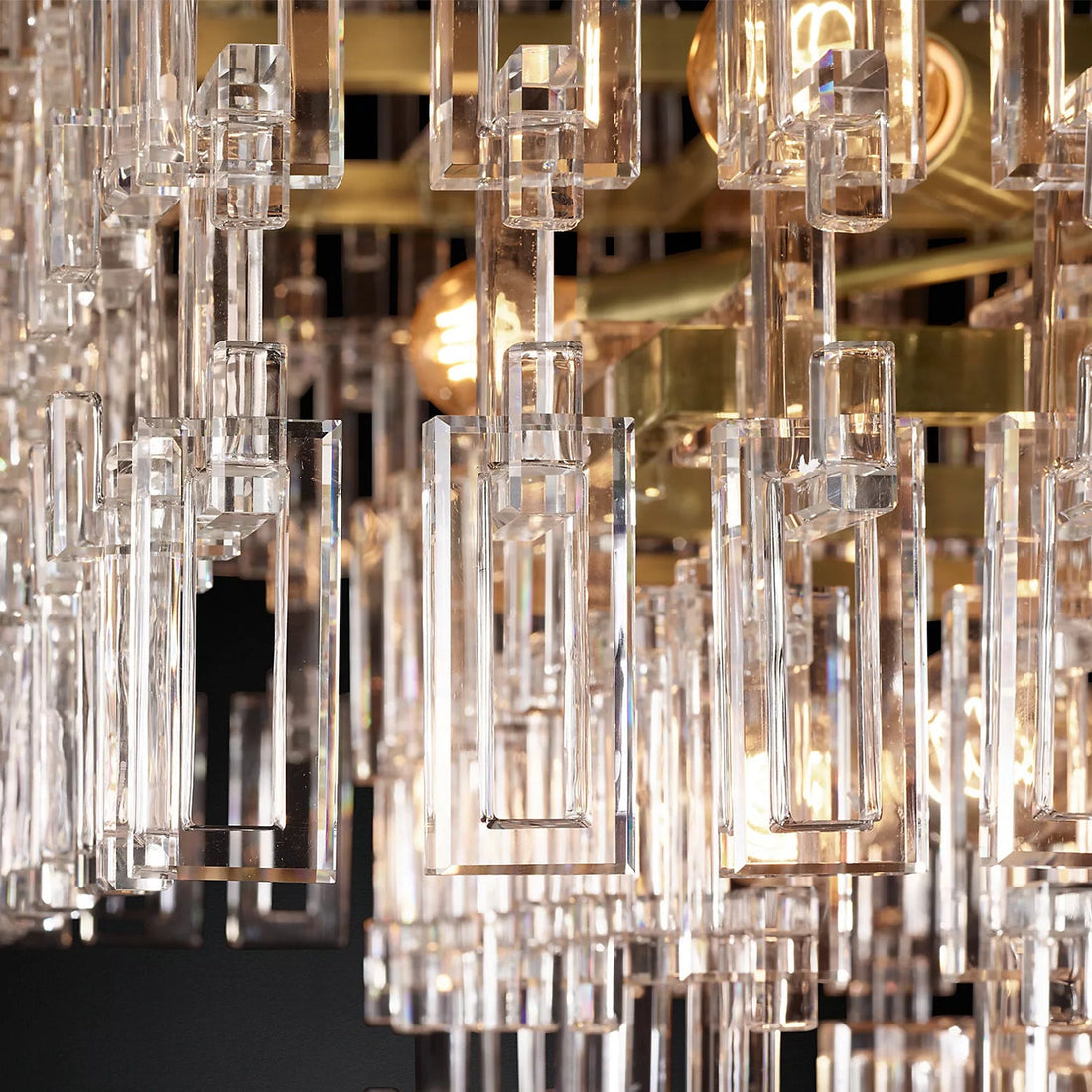 Marignan Tier K9 Crystal  Rectangle Chandelier