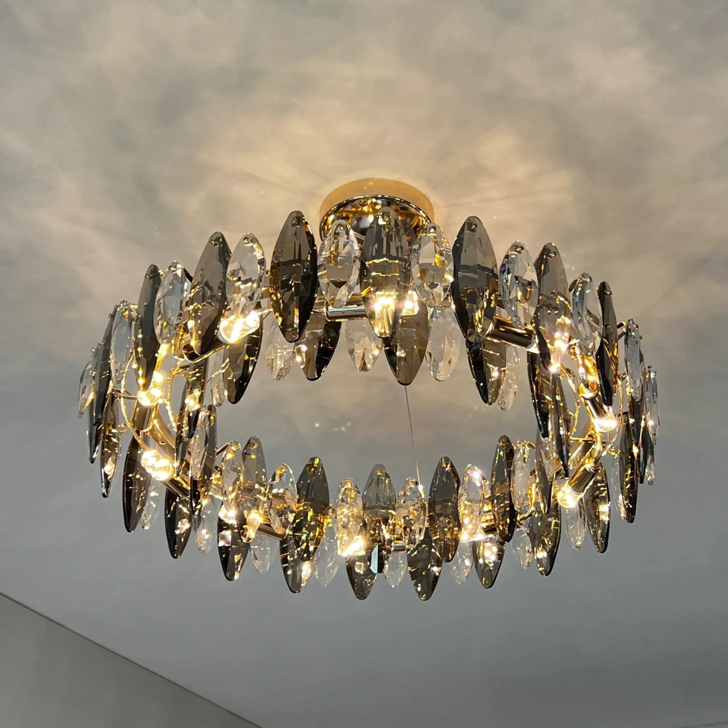 Flor Crystal  Round Chandelier