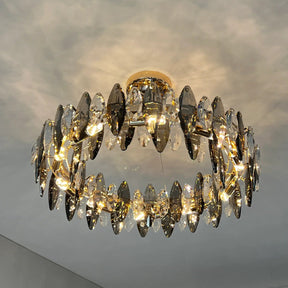 Flor Crystal  Round Chandelier