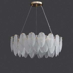 Lage Leaves Round Modern Chandelier