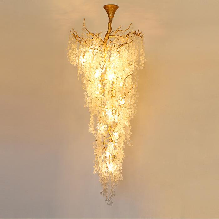 Aria Marais Blossom Petal Detail Grand Staircase Chandelier