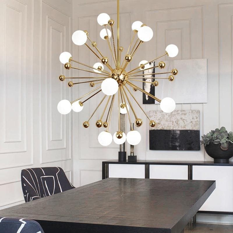 Hale Gold Dandelion Chandelier D 40"