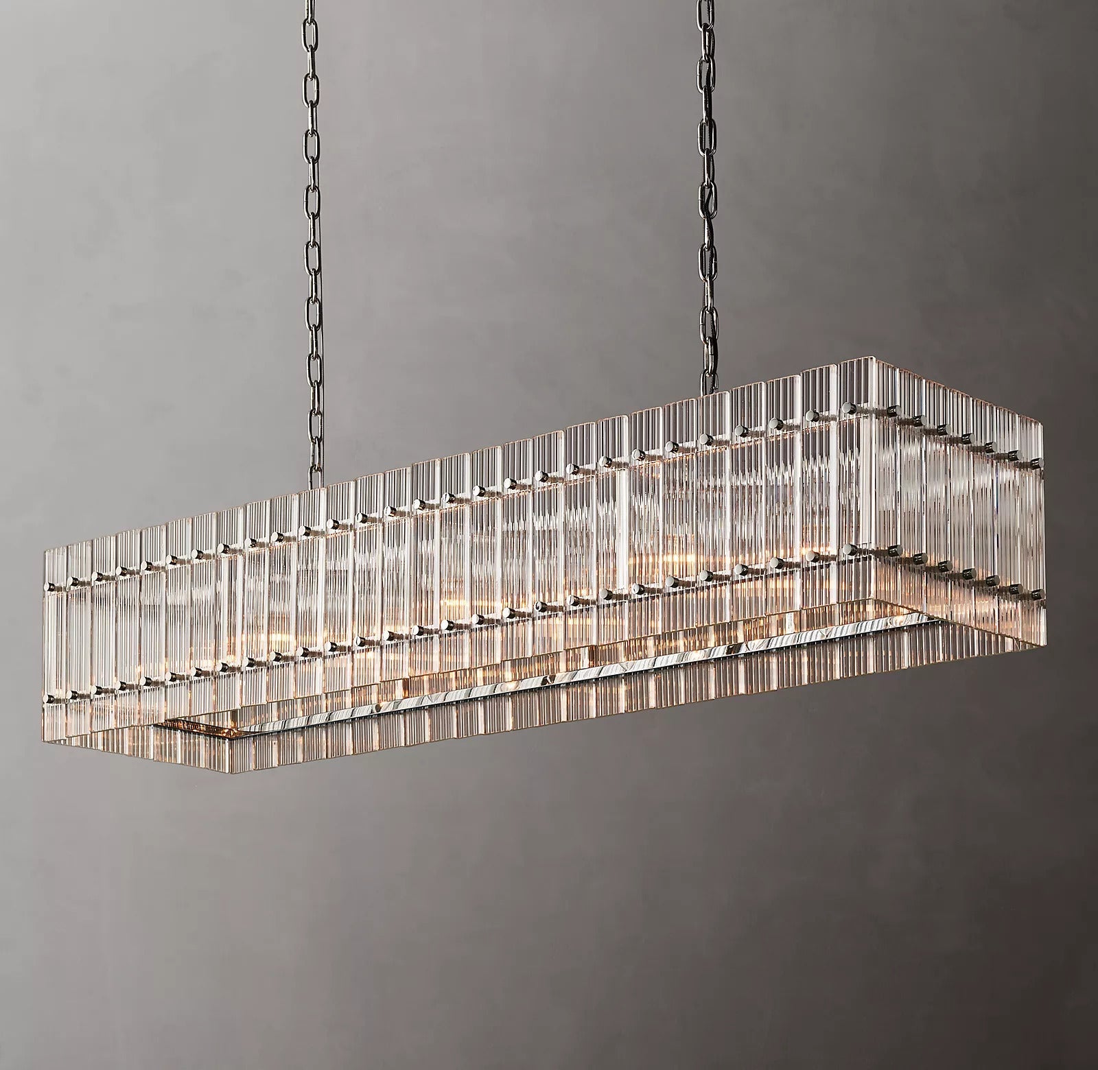 Marcus  Rectangle Chandelier 54"