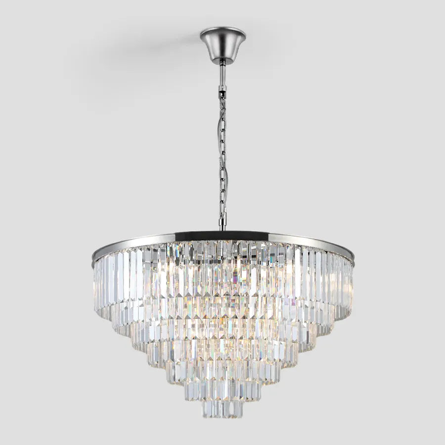 Odeon Crystal Multi-Layer Round Chandelier