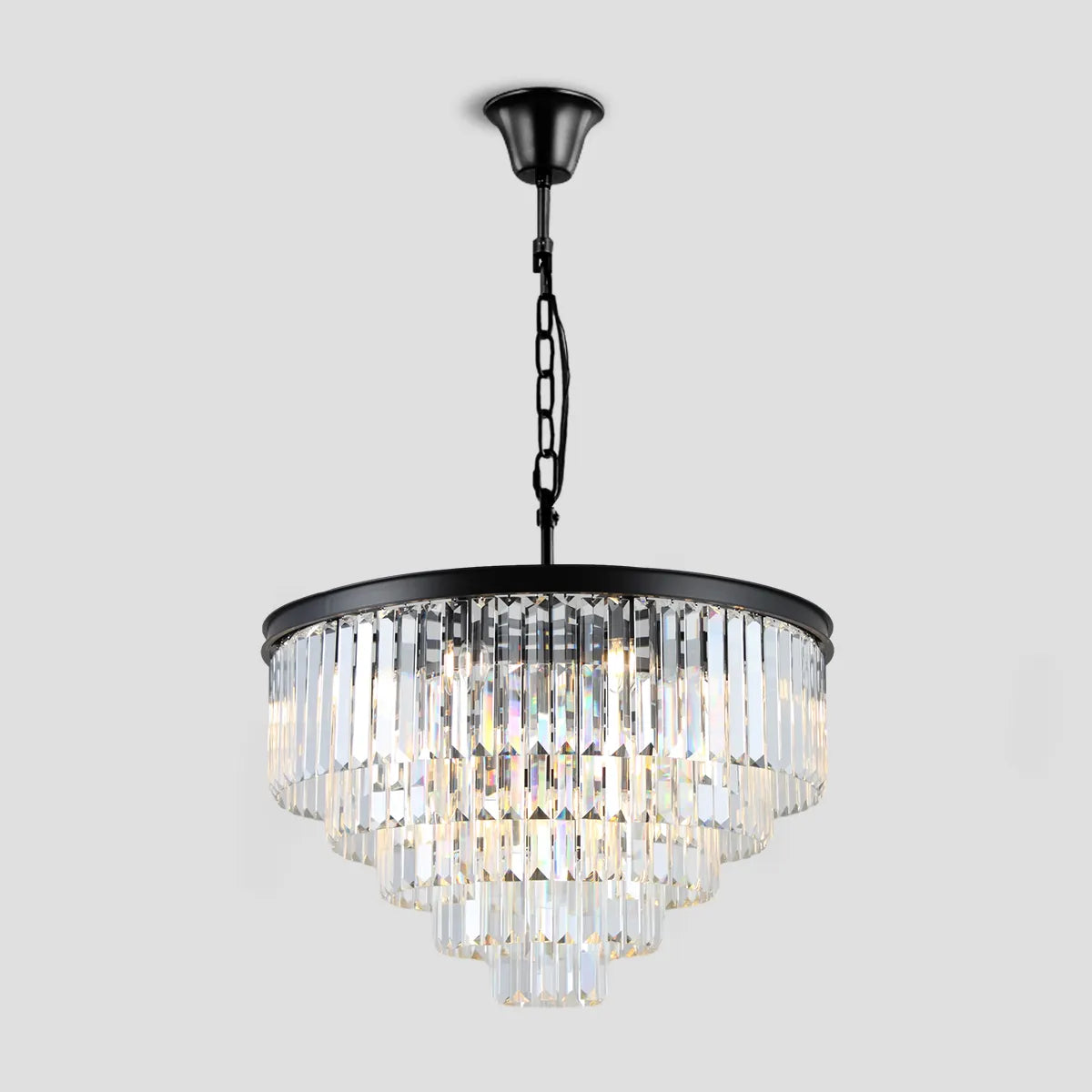 Odeon Crystal Multi-Layer Round Chandelier