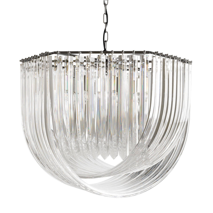 Hyères Modern Chandelier - Nickel