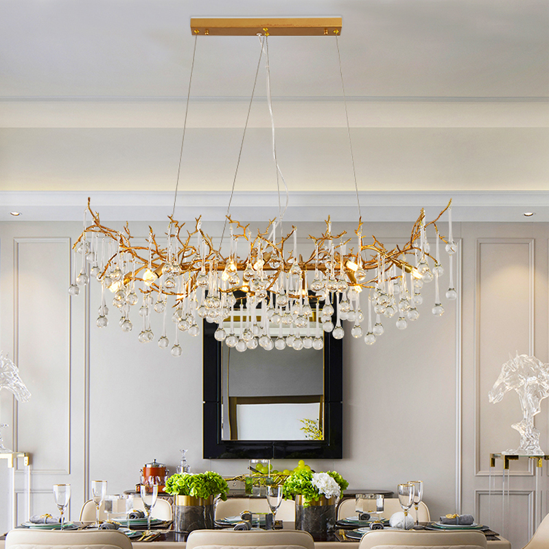 Aria Louise Clear Crystal Branch Chandelier, Unique Chandelier Designs