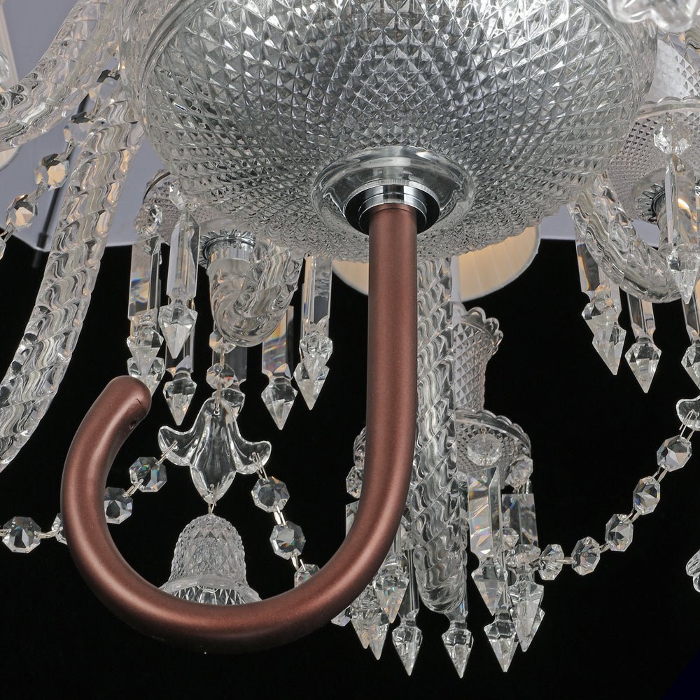 12 Lights Crystal Lighting with Umbrella - Arialamps