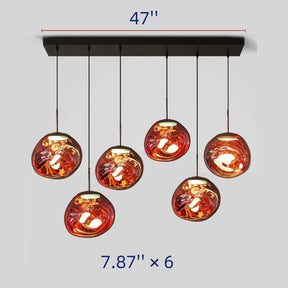 LAVA CHANDELIER DINNING ROOM KITCHEN ISLAND PENDANT LIGHT - RETANGULAR