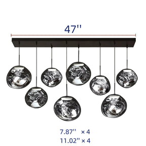 LAVA CHANDELIER DINNING ROOM KITCHEN ISLAND PENDANT LIGHT - RETANGULAR