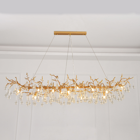 Aria Louise Clear Crystal Branch Chandelier, Unique Chandelier Designs