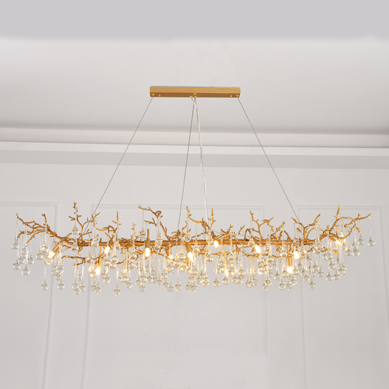 Aria Louise Clear Crystal Branch Chandelier, Unique Chandelier Designs