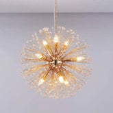 Aria Modern Crystal Globe Satellite Chandelier Light