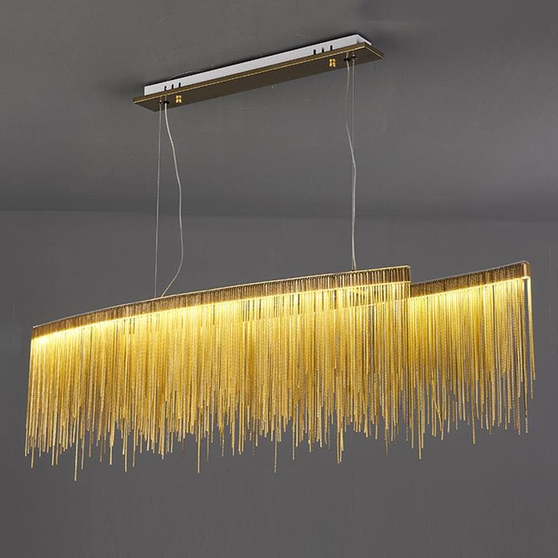 Alisa Luxury  Length Chain Tassel Chandelier