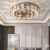 Lancianoy  Crystal Chandelier Flush Mount-Arialamps