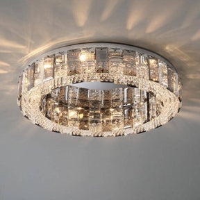 Aria Lancianoy  Crystal Chandelier Flush Mount