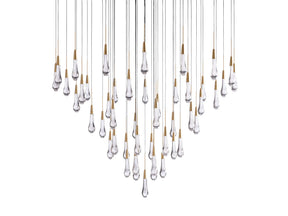 Soltaire Round Chandelier 58"W