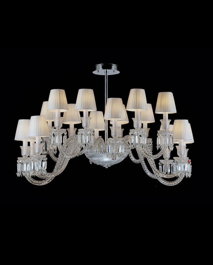 16 Lights Oval Lighting with Lampshades - Arialamps