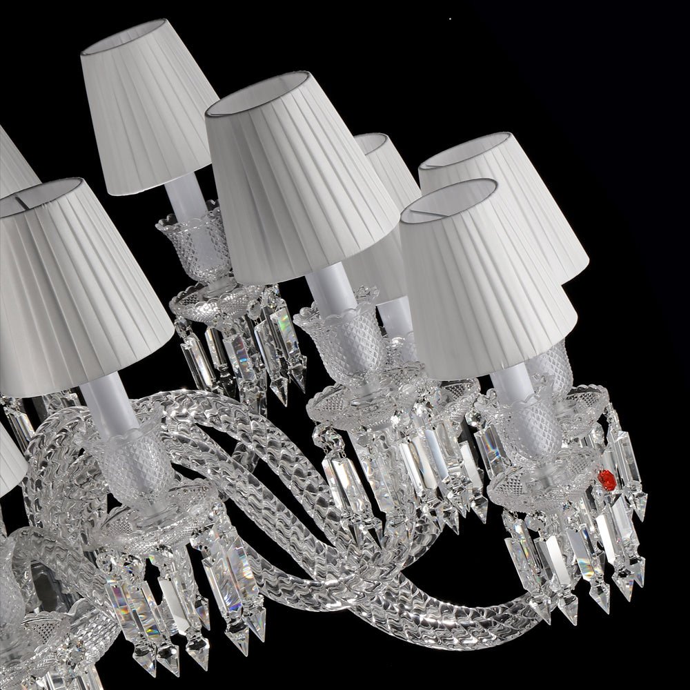 16 Lights Oval Lighting with Lampshades - Arialamps