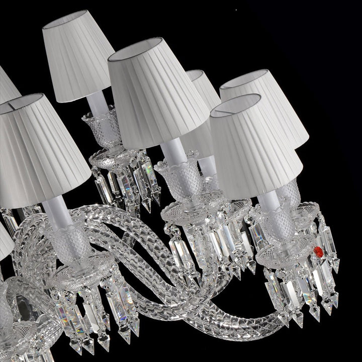 16 Lights Oval Lighting with Lampshades - Arialamps