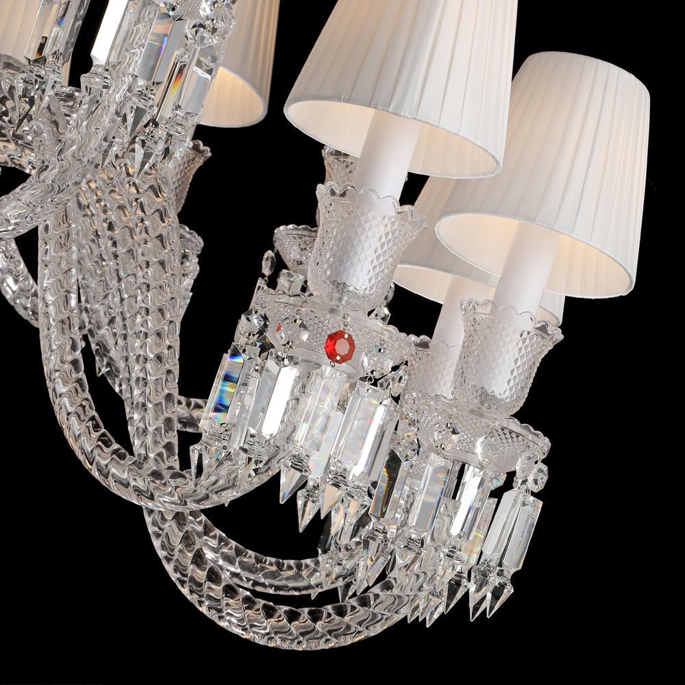 16 Lights Oval Lighting with Lampshades - Arialamps