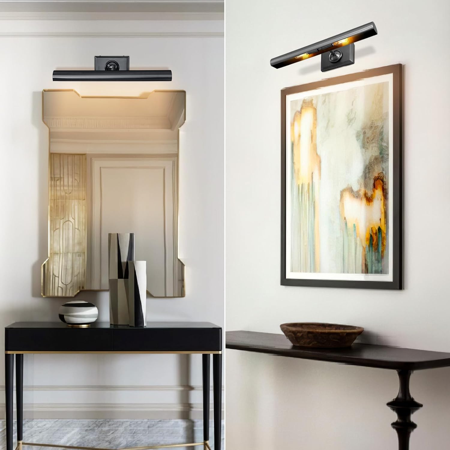 18-Inch Brass Adjustable Dimmable Picture Light for Wall