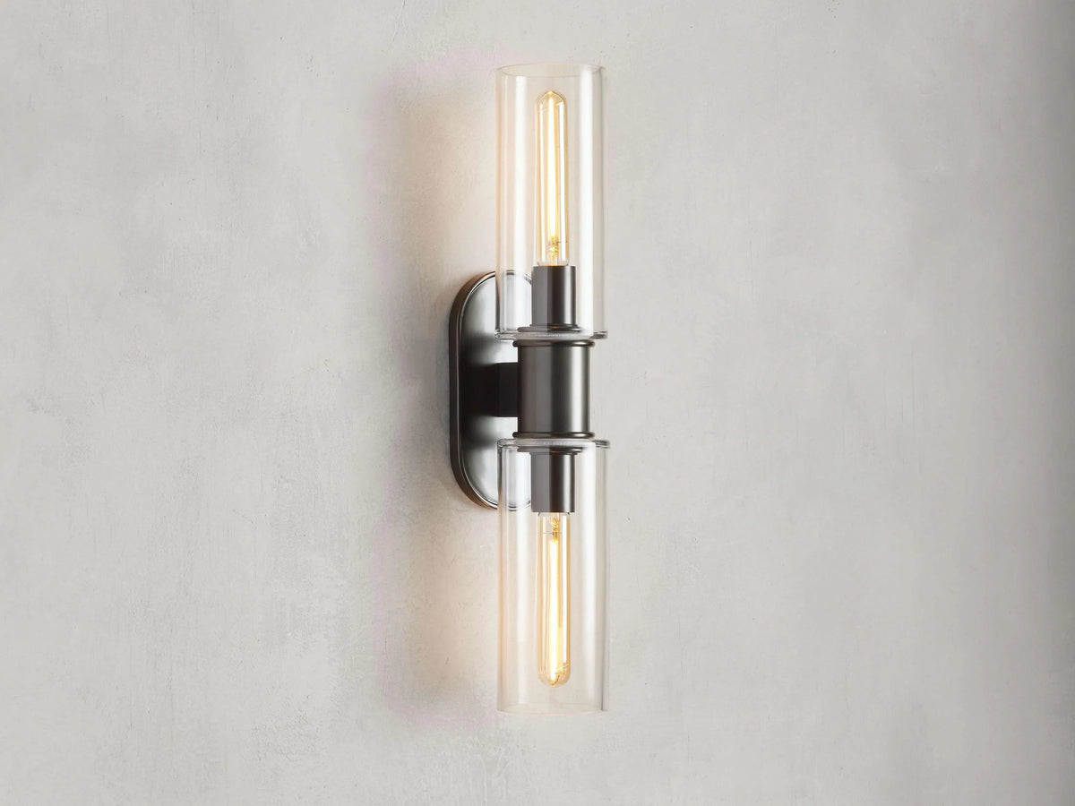 Harlin 2-Light Wall Sconce in Clear