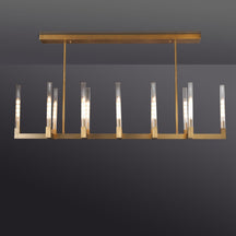 Candlestick Linear Chandelier 67"