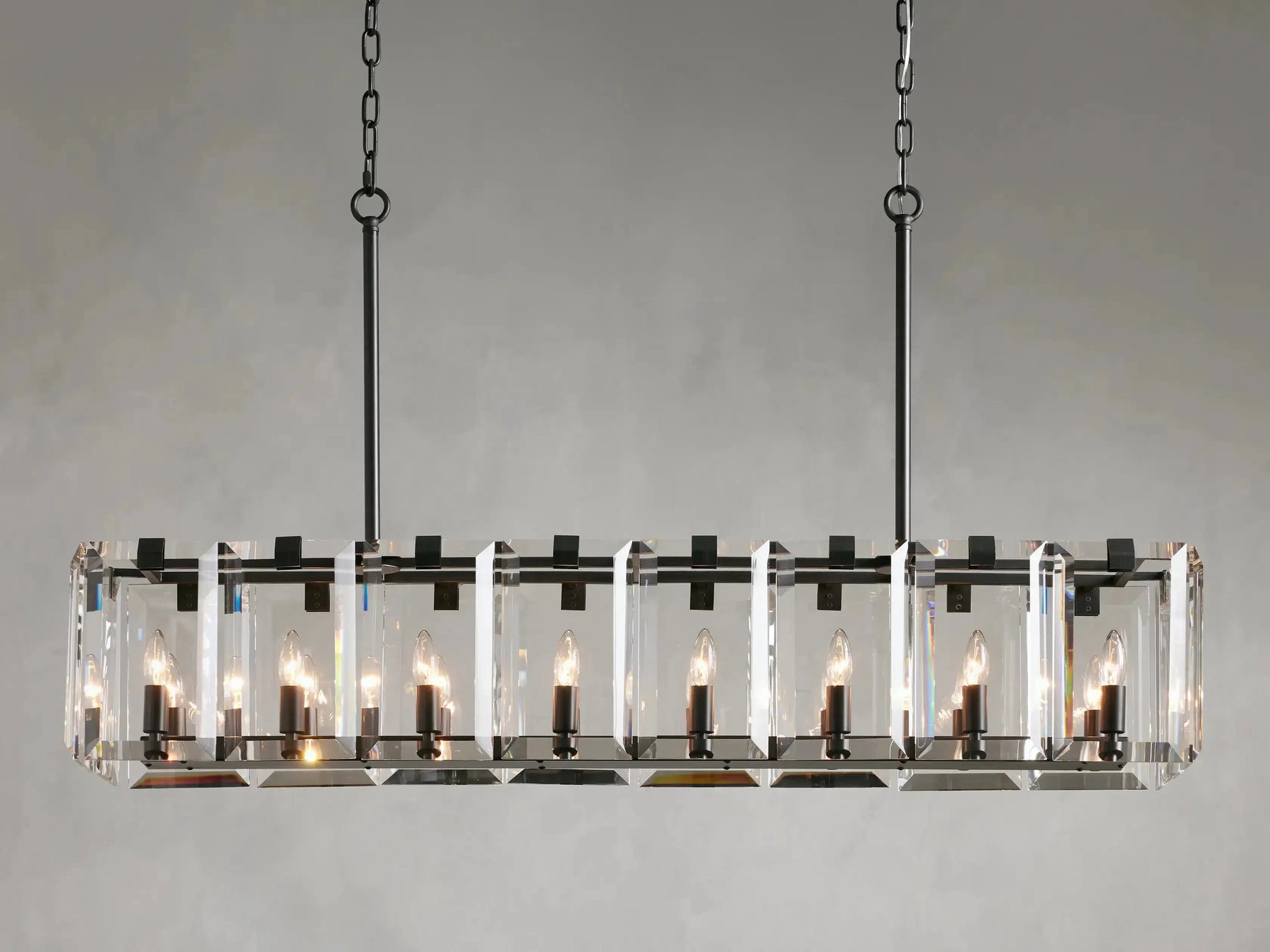 Amaya Rectangular Chandelier 12/16 Light