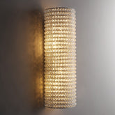 Halo Clear Crystal Beads Wall Sconce 21"H