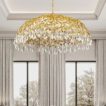 Veznor Round Crystal Chandelier