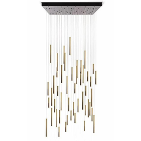 Bellini Square Tubular Pendant Light Chandelier