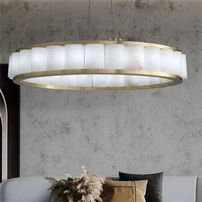 Aria Winnie marble Round chandelier 23" 30" 40"