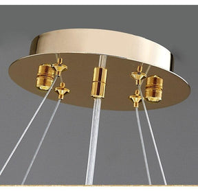 Lage Leaves Round Modern Chandelier