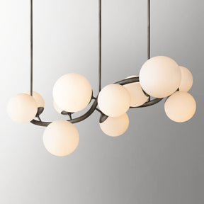 Aria Marley Curve Globe Chandelier, Modern Creative Dinning Lamp