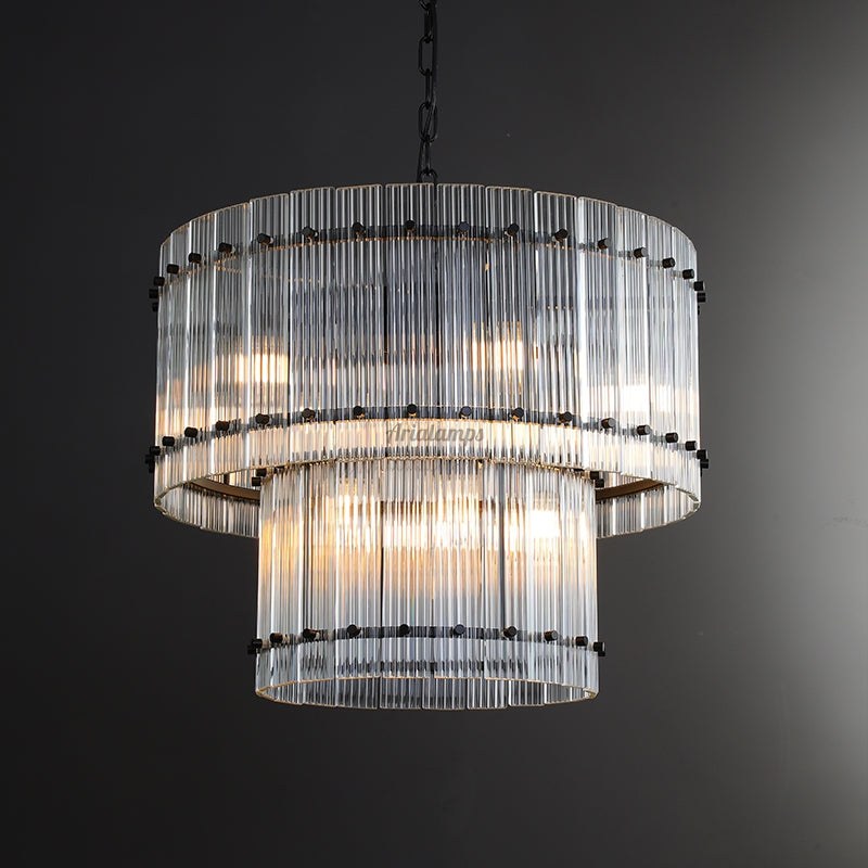 Aria Modern Marcus Two-tier Round Luxury Chandelier