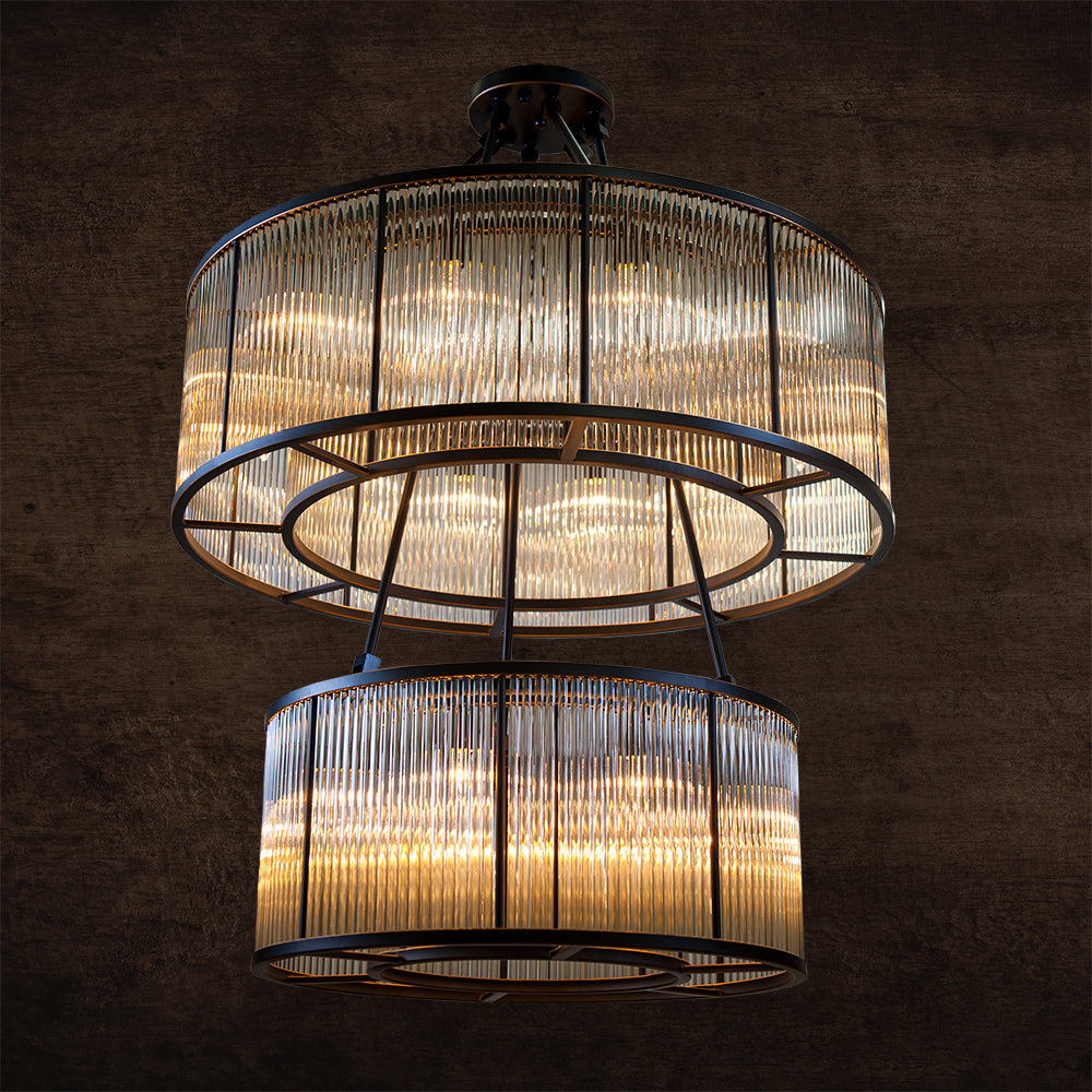 Aria Valen Oversized Glass Chandelier