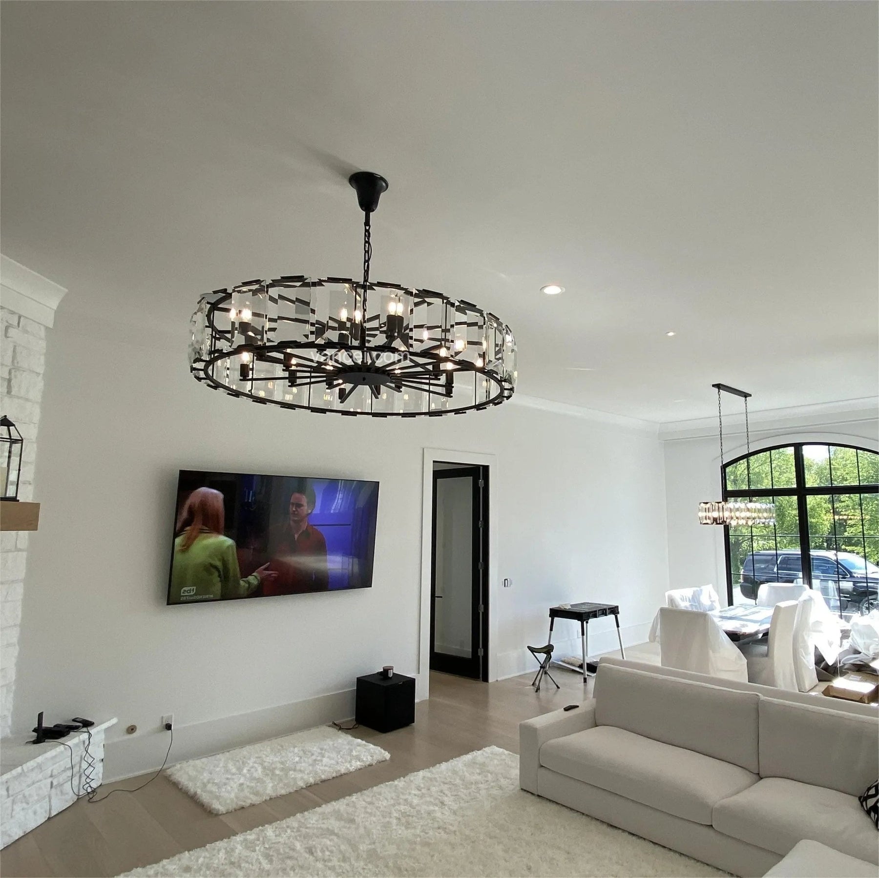 Harlew Multicurve Crystal Round Chandelier