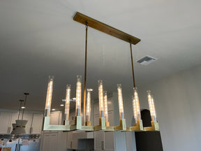 Candlestick Linear Chandelier 67"