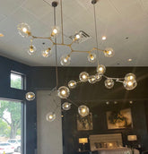 Covington Horizontal Globe Branching Bubble Chandelier