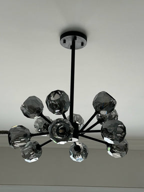 Bille De Crystal Ball Round Chandelier 24"