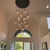 Aria Rain Round Modern Chandelier Light