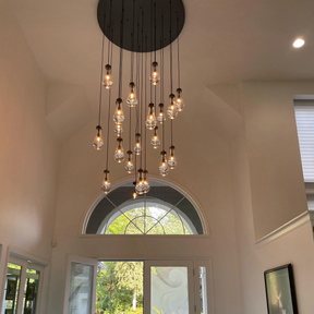 Aria Rain Round Modern Chandelier Light