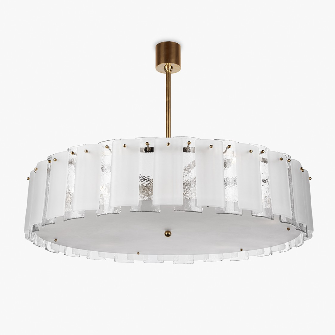 Aria Modern Light Luxury Glacier Glass Chandelier for Living Room/Bedroom/Dining Room