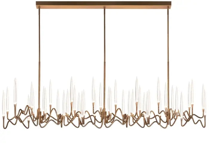 Pezzo Long Chandelier 40"W 59"W 78"W