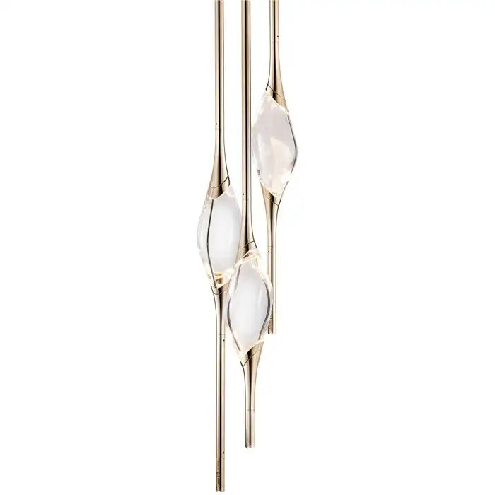 PEZZO 3-CRYSTAL Chandelier D8''