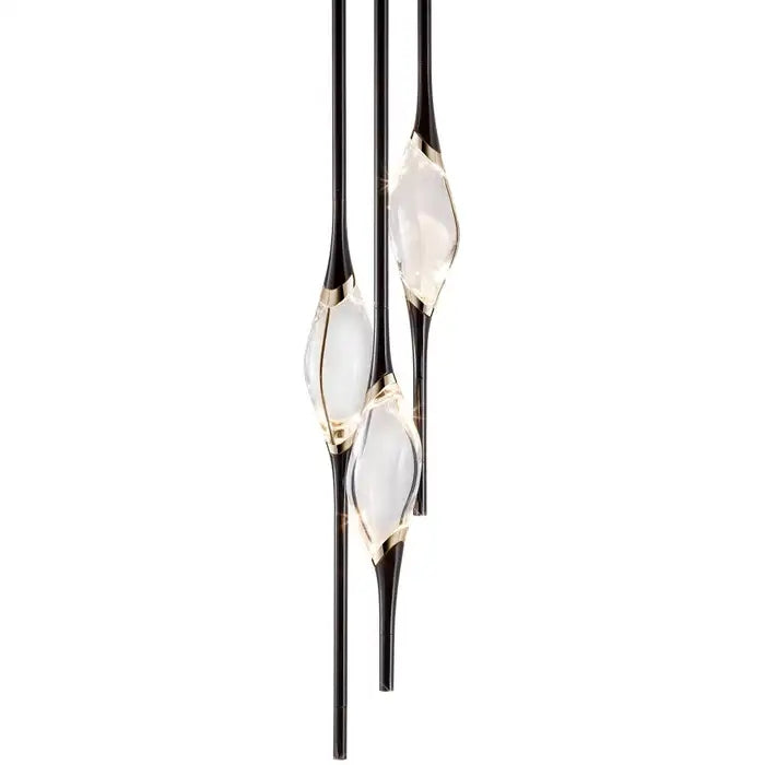 PEZZO 3-CRYSTAL Chandelier D8''