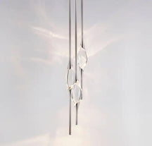 PEZZO 3-CRYSTAL Chandelier D8''