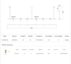 Dining Room/Living RoomLinear Spot Light Type A Chandelier