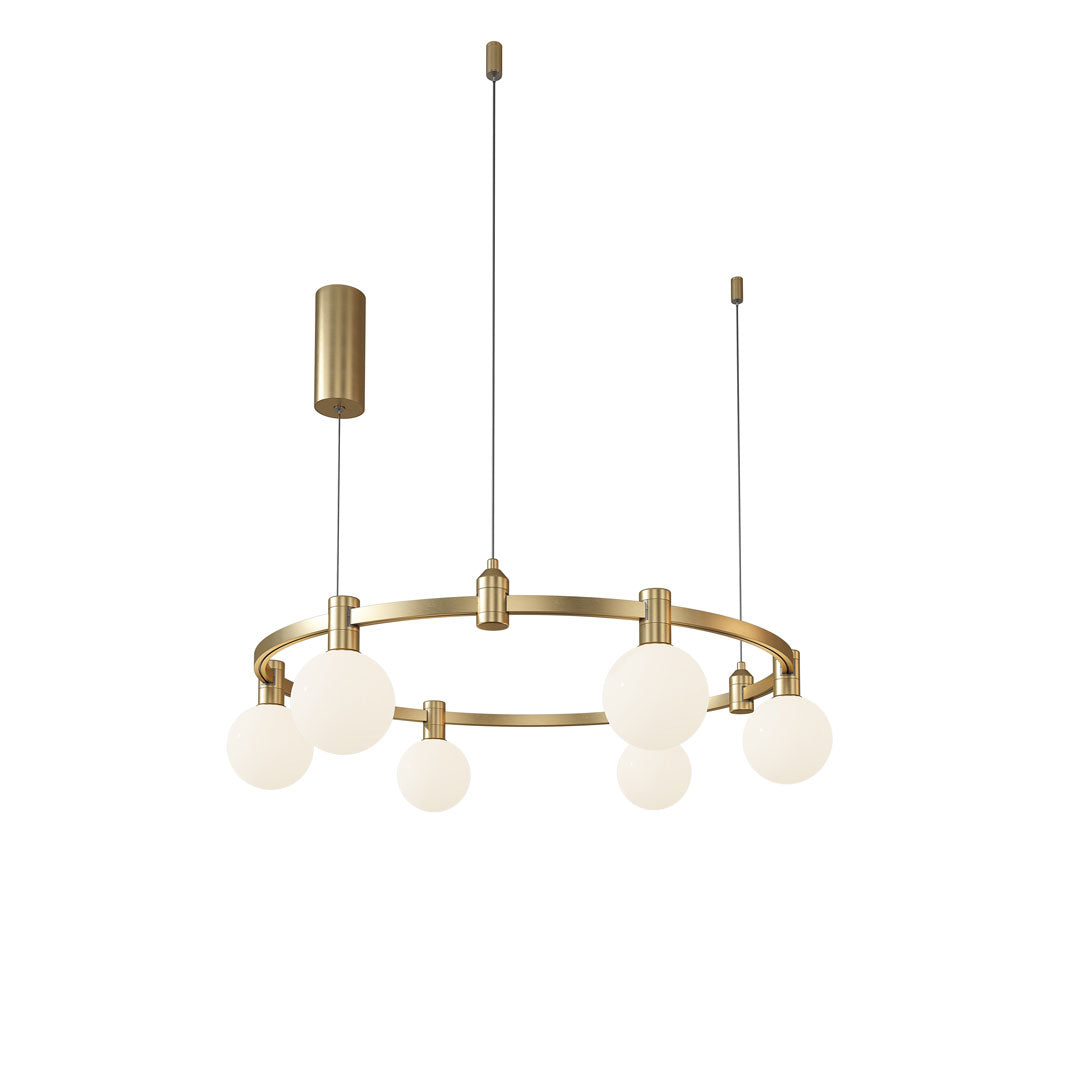 Dining Room/Living Room Round Global Track Light Chandelier